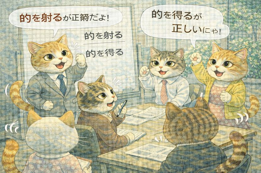 会議で起きがちな「的を射る/得る」論争