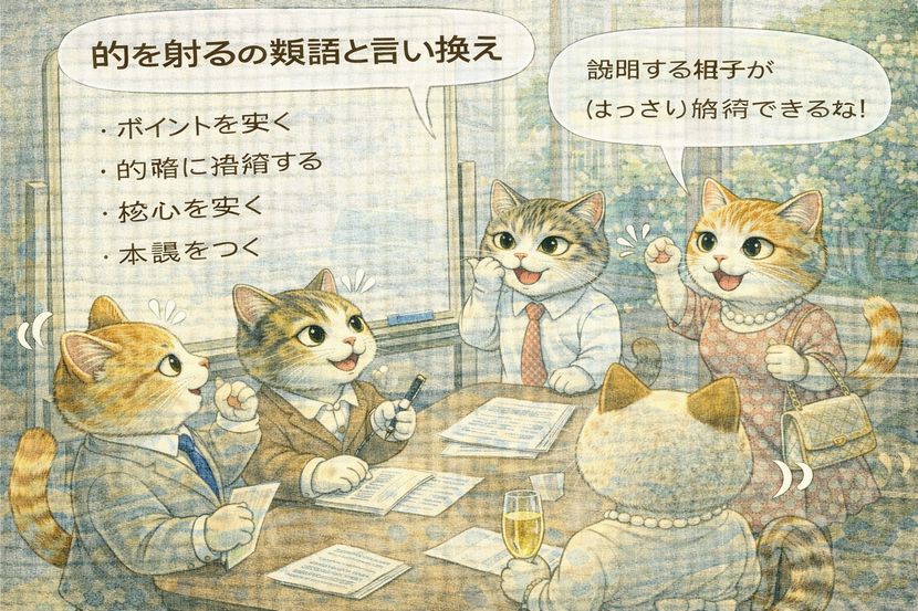 言葉を磨くための「的を射る」検討会