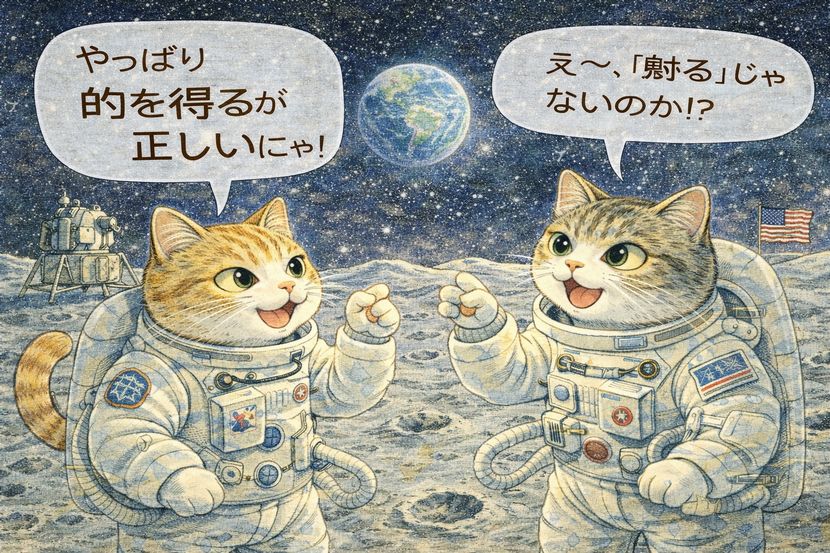 月に立っても通じてしまう誤用の力