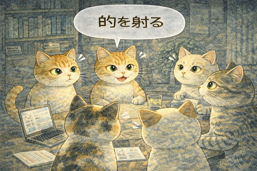 会議で走る「的を射る」という緊張感