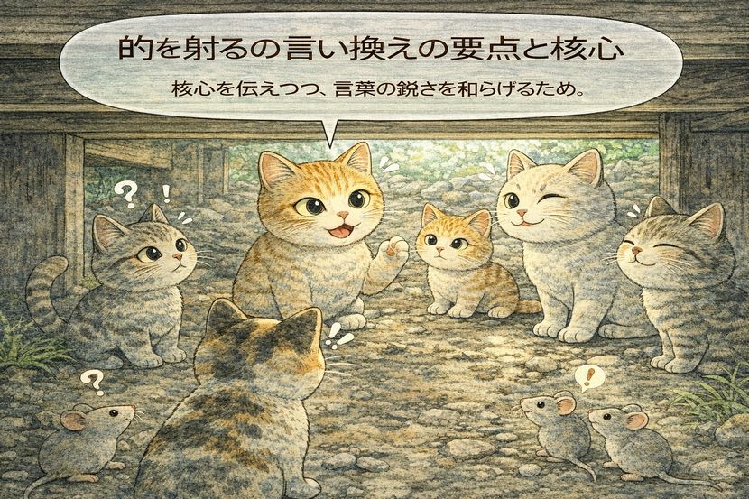 聞き手によって分かれる「的を射る」の印象