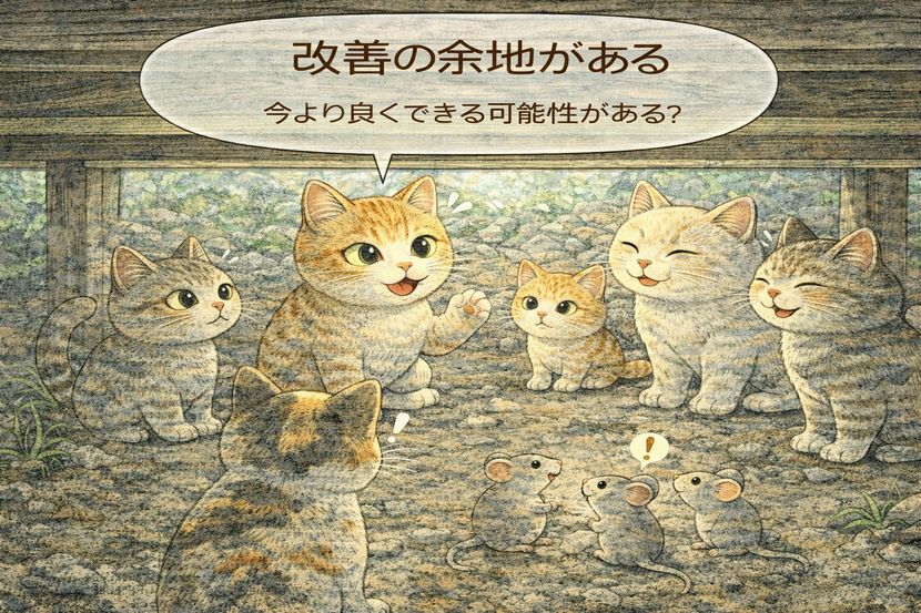 縁の下で語られる「改善の余地」
