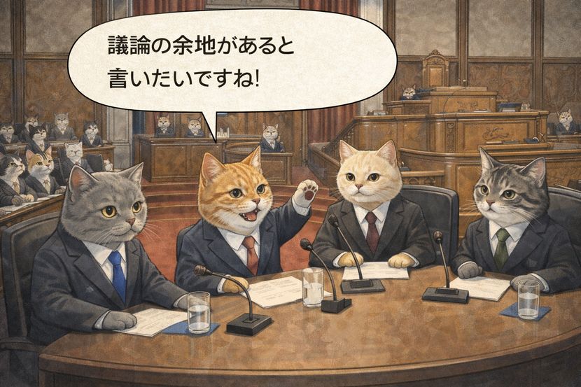 国会で交わされる「議論の余地がある」という一言