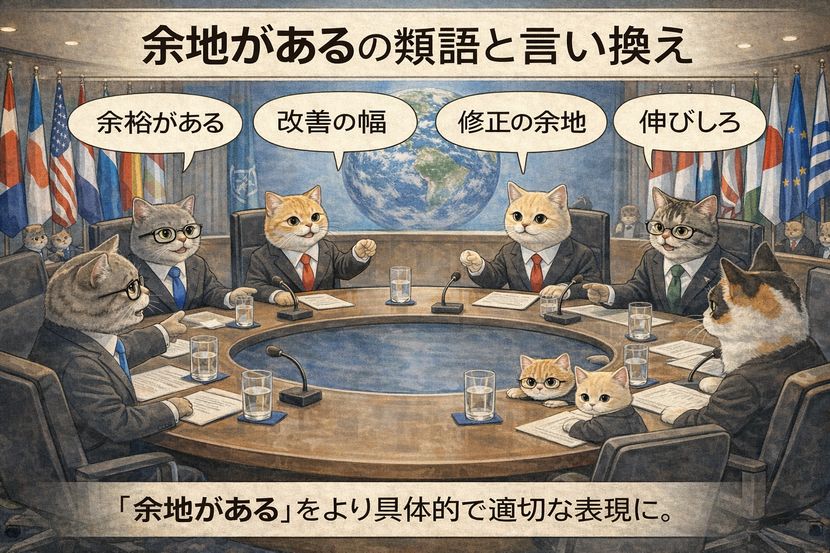 国際会議で交わされる「余地がある」の言い換え