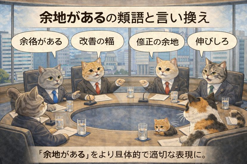 立場を離れて考える「余地」と言い換え表現