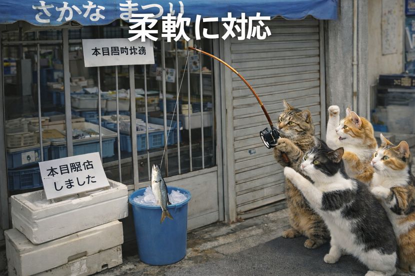 想定外の状況に柔軟に対応する猫社会