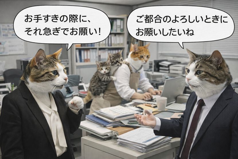 忙しい相手に使うと誤解されやすい言葉