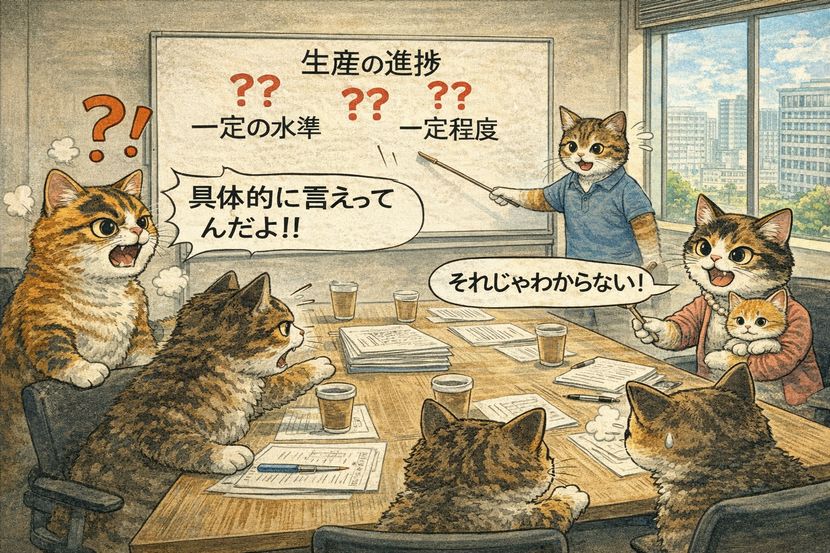 具体性を求めるネコたちの反論