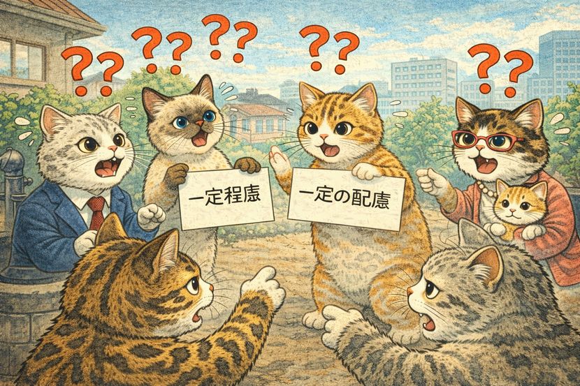 見えない配慮に首をかしげる井戸端会議