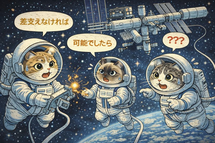 宇宙でも迷う言葉の配慮