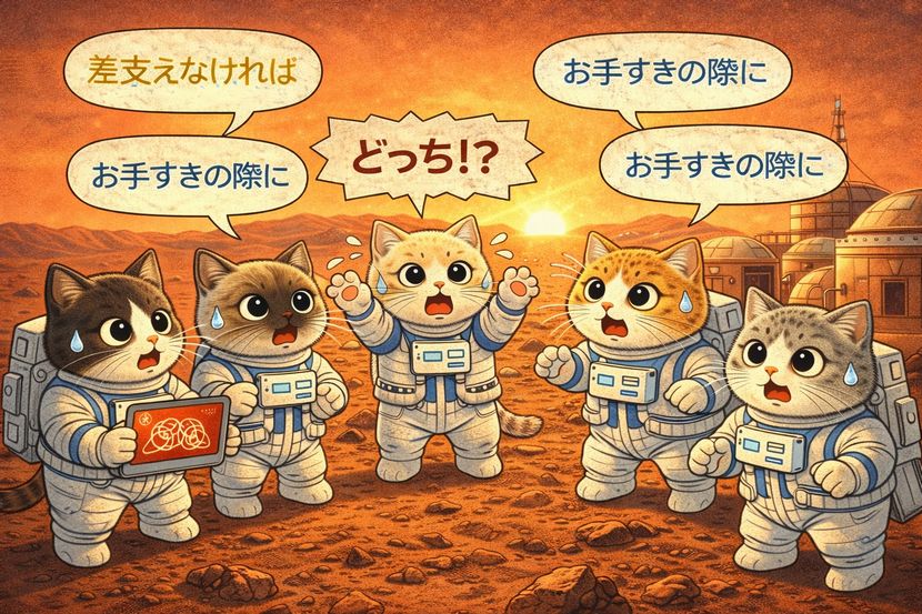 火星で迫られる言い回しの決断