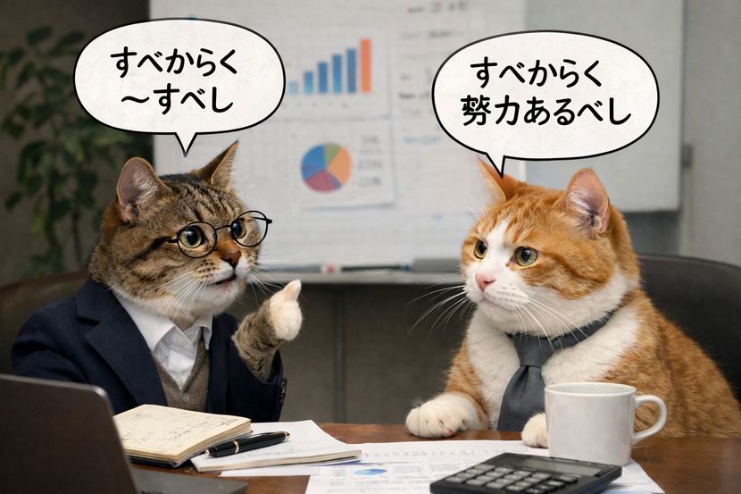 「すべからく」に引っかかる理由を休日に考える