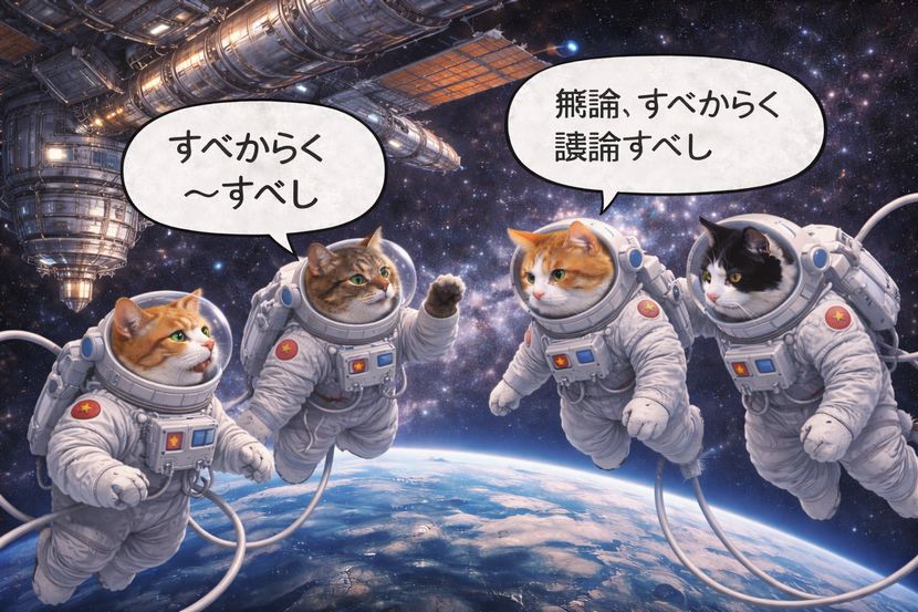 軌道上で交わされる「すべからく」──ステーション脇の静かな対話