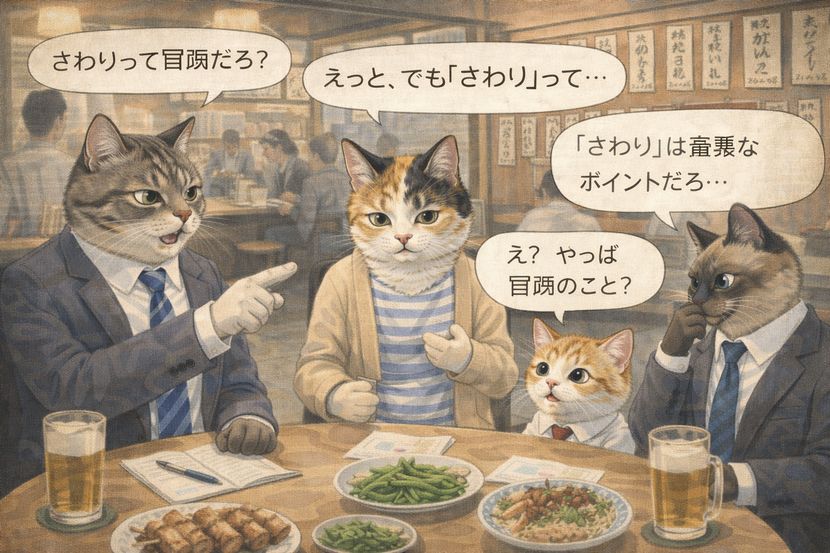 居酒屋で続く「さわり」の話──会議が終わっても残る誤解