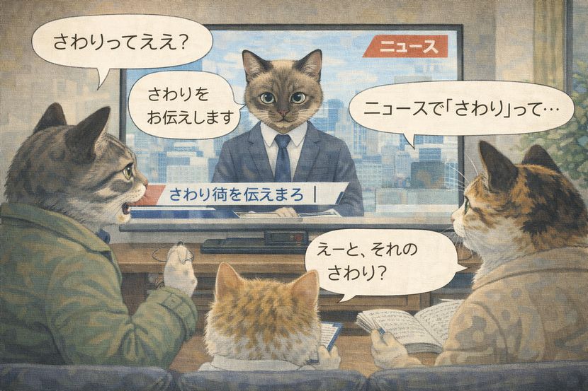 ニュースで聞く「さわり」──家庭のテレビ前で生まれる違和感