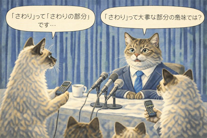 記者会見で起きる「さわり」の誤解