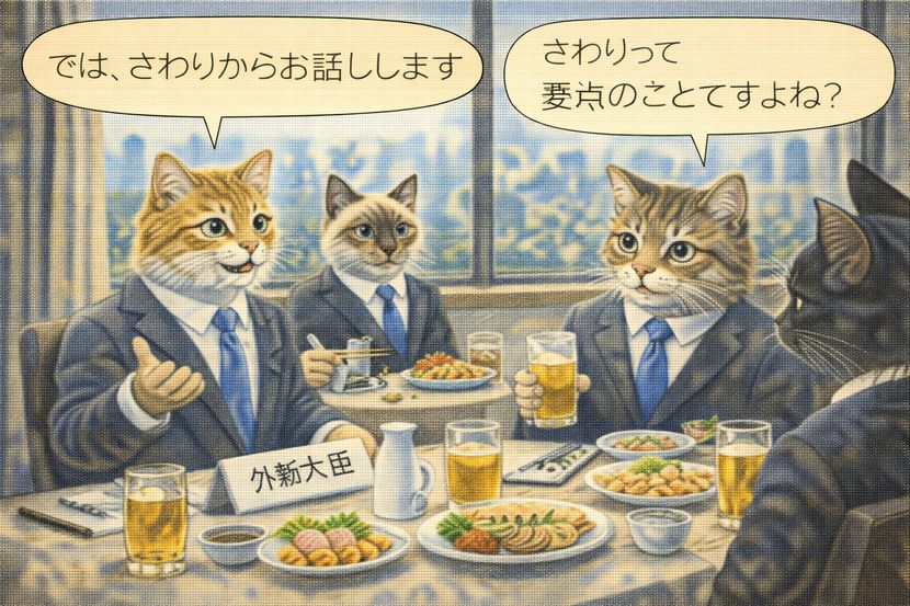 「さわり」は要点か？──会議の席で生まれるズレ