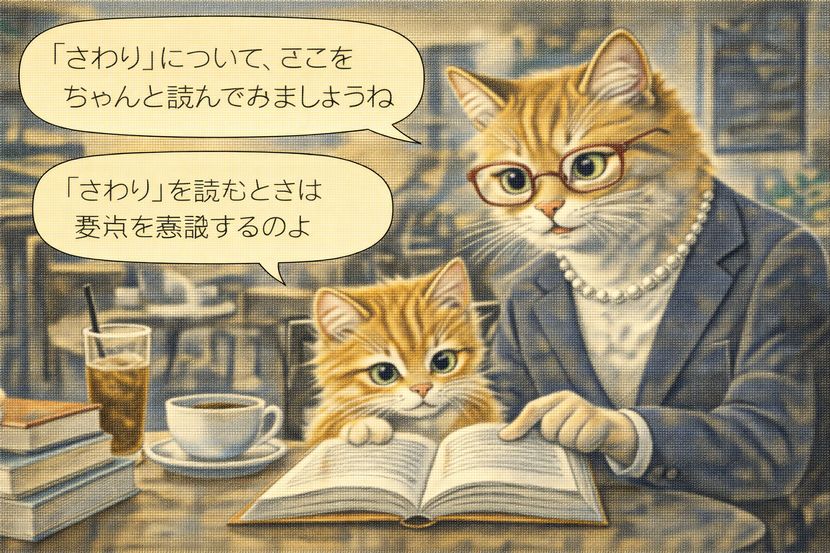 文章で読む「さわり」