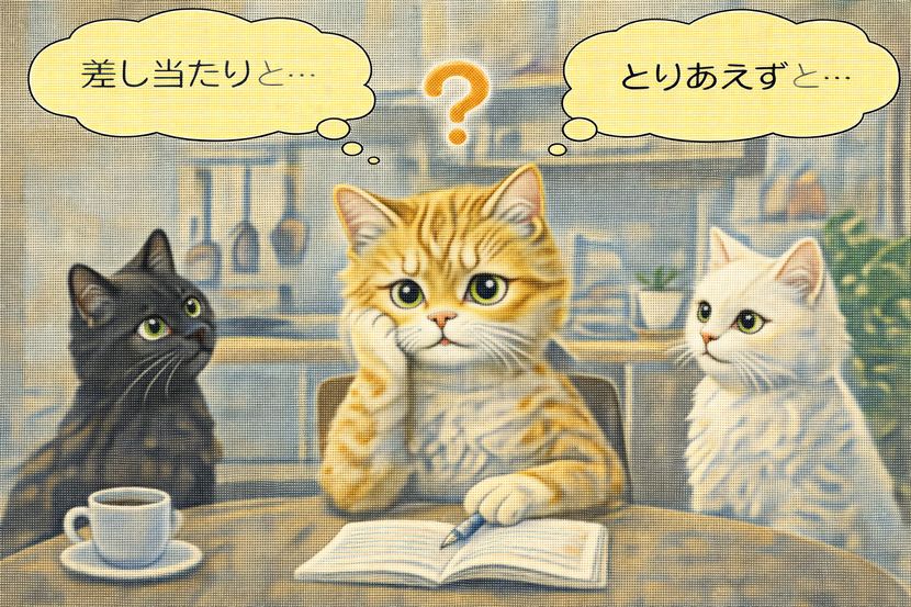 日常で立ち止まる言い換えの違い