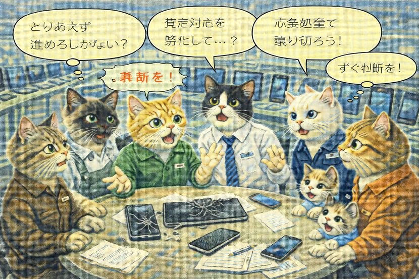 言い換えで割れる現場判断