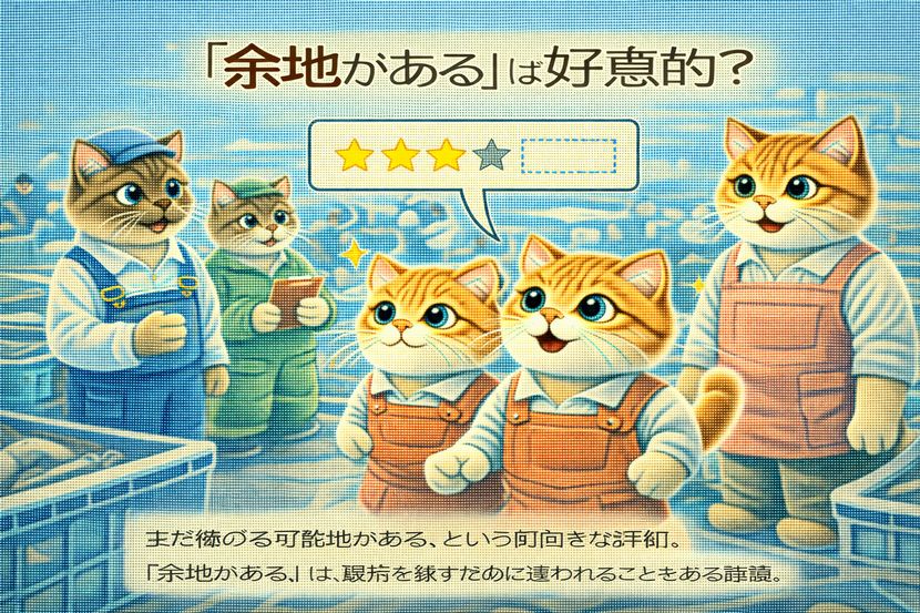 「余地がある」は好意的？