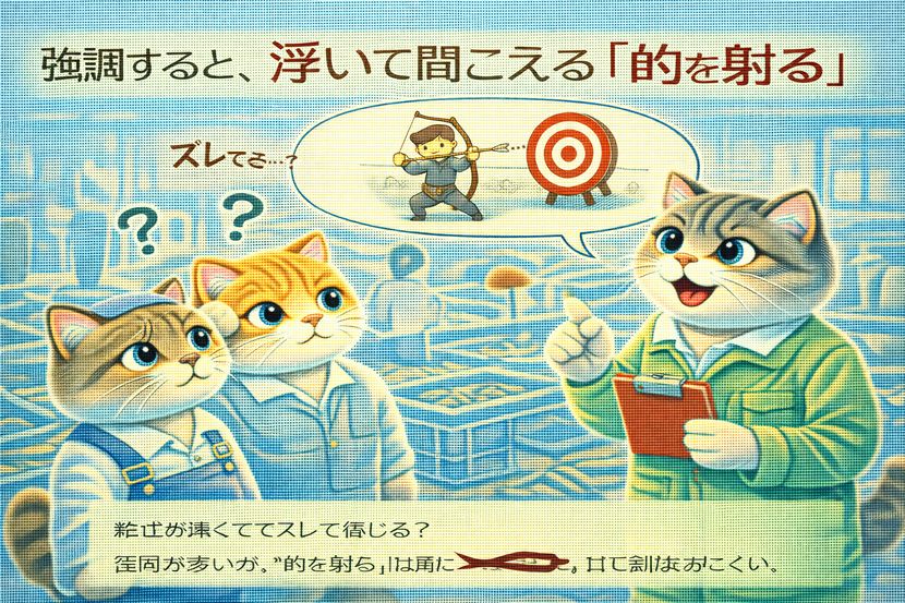 「的を射る」が浮いて聞こえる理由