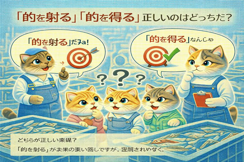 的を射る・正しいのはどっちだ?