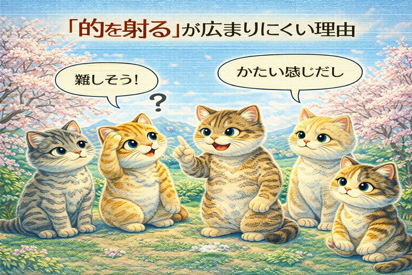 「的を射る」が広まりにくい理由