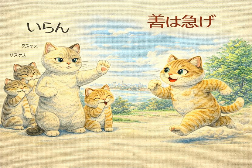 善意の方向違い