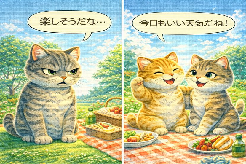 雰囲気が違うだけで、世界は変わる