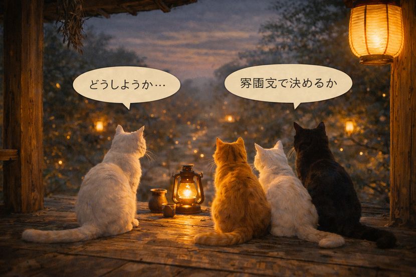 迷いもまた、雰囲気の一部