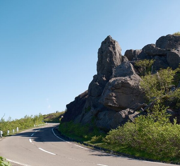 八幡平の春の風景写真