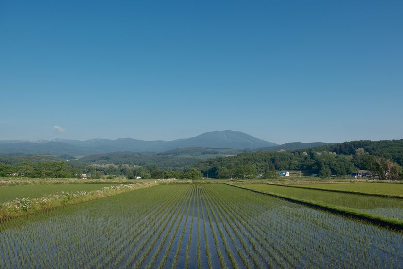 秋田県の田園風景