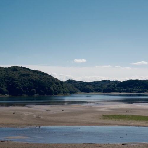 花山ダムの10月の風景写真