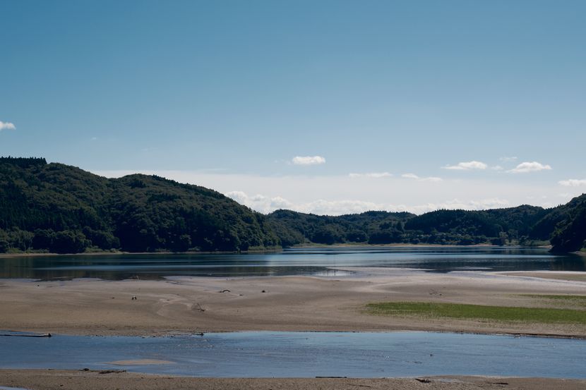 花山ダムの10月の風景写真