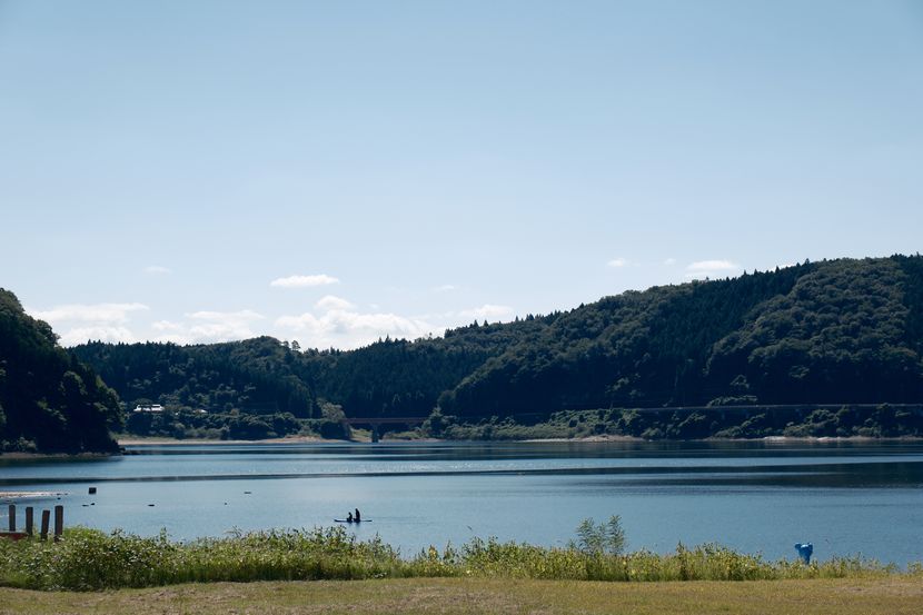 花山ダムの10月の風景写真