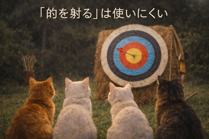 「的を射る」が口に残る理由