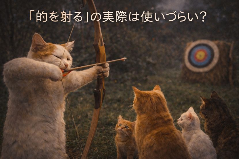 「的を射る」は、なぜ使いづらい？