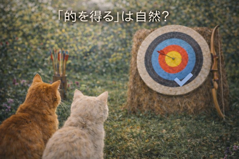 「的を得る」は自然に聞こえる？