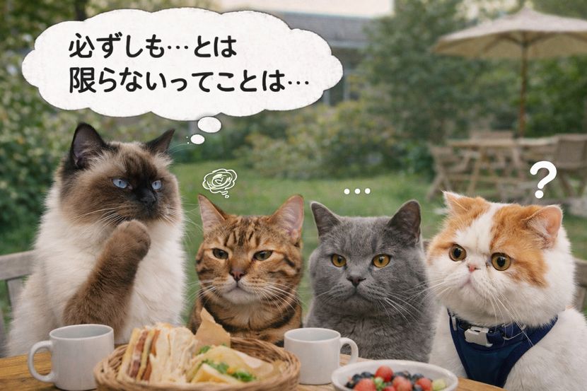 慎重な言い回しに考え込む昼下がり