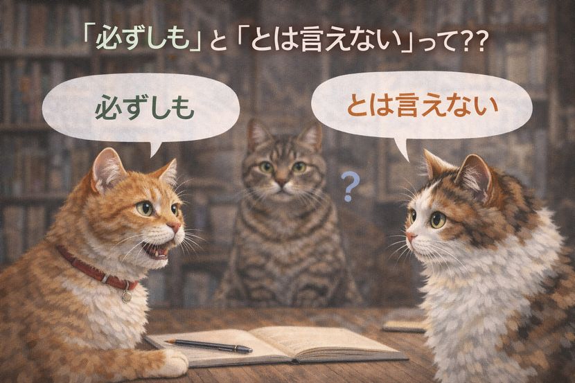 「必ずしも」と「とは言えない」の違いとは？