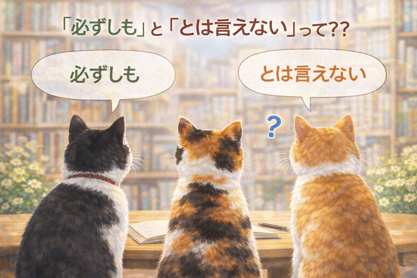 「必ずしも」と「とは言えない」はどう使い分ける？