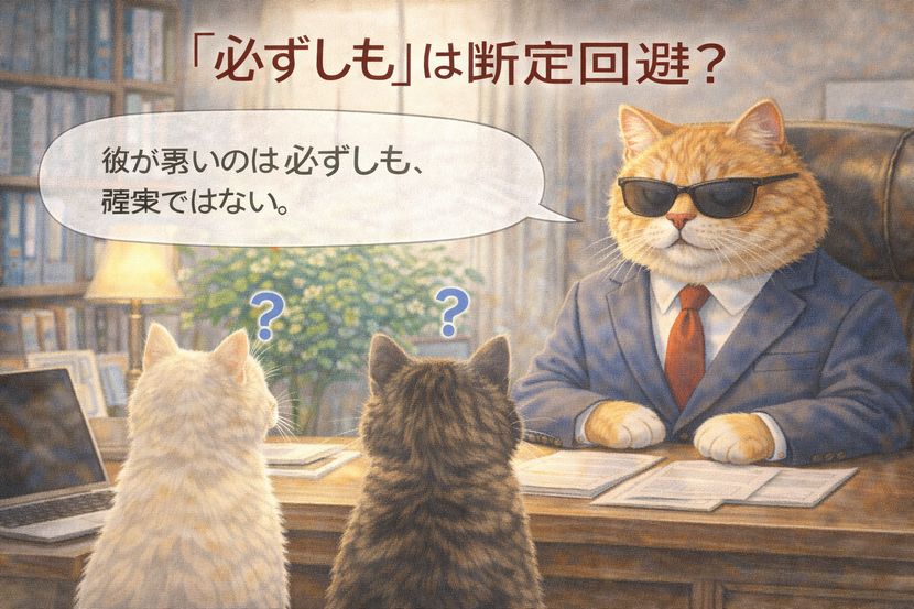 断定を避けた、その一言の重み