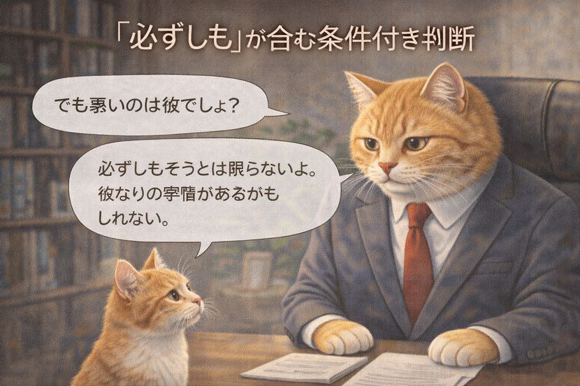 「必ずしも」が示す慎重な判断