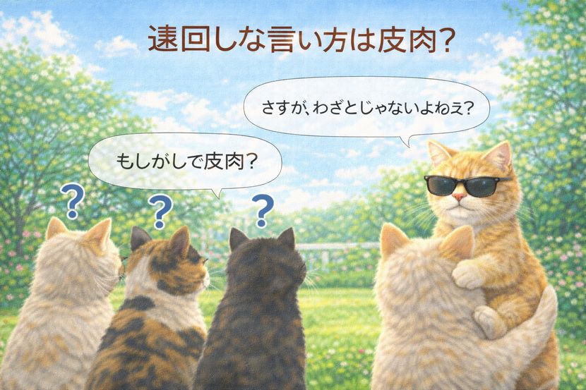 立場が変われば、遠回しも戦略になる