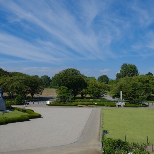 山形城址公園の風景