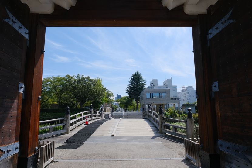 山形城址公園の風景