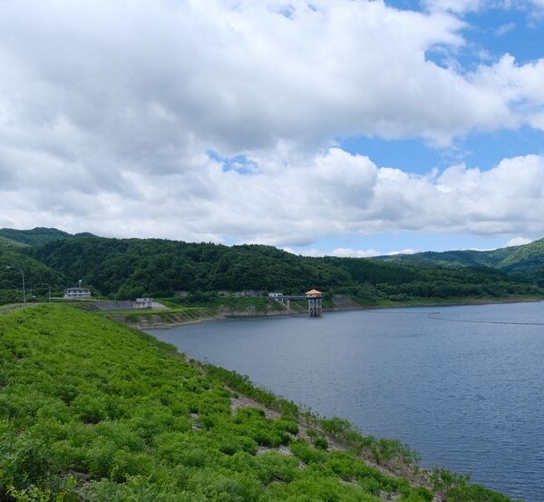 荒砥沢ダムの７月の風景