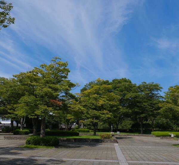 山形城址公園の風景